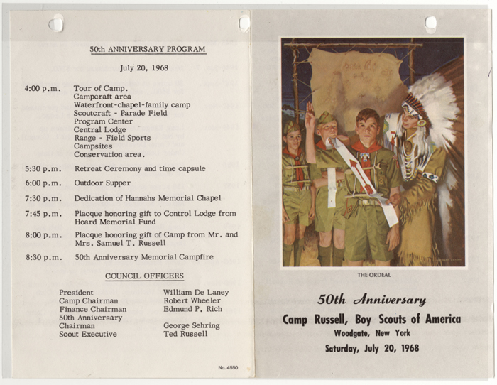 camp russell 50th anniversary program 001 camp russell 50th anniversary program 001